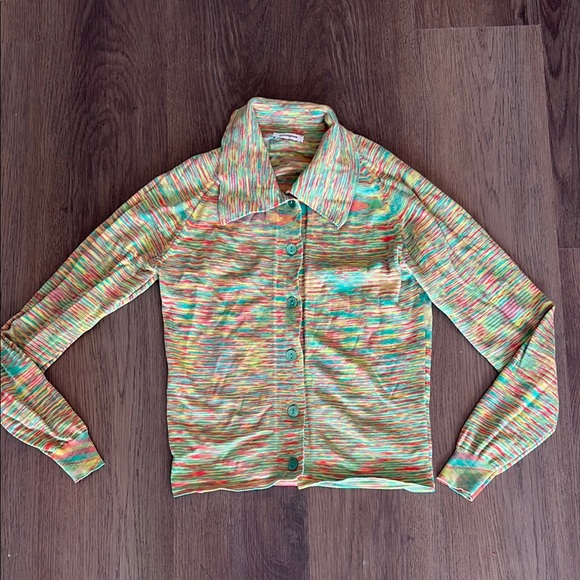 Gimaguas SSENSE Exclusive Green & Red Agatha Cardigan multi color green - Picture 1 of 6
